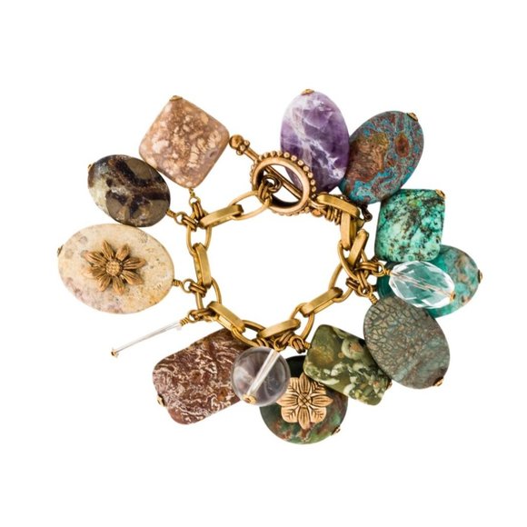 Stephen Dwek Multistone Charm Bracelet